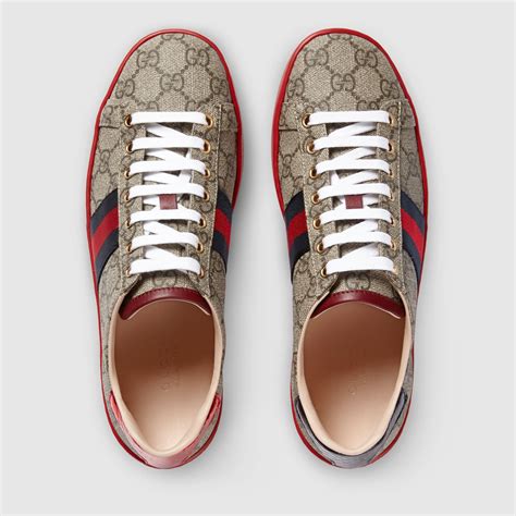 gucci women's ace gg supreme low top sneakers|gg tennis new ace sneakers.